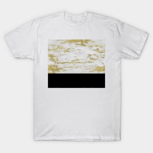 Faraldi gold marble and classic black T-Shirt